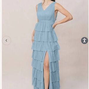 Revelry Clove Tulle Dress - French Blue | Size 4